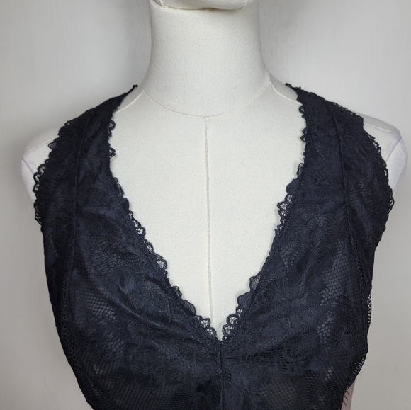 Savage X Fenty Floral Lace Racerback Bralette Size 3XL 46C 46D 46DD - Picture 4 of 9